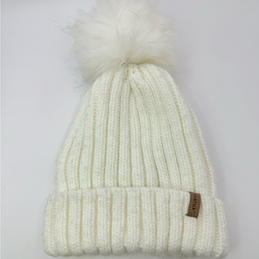 FURTALK Kids Winter Warm Hat Toddler Baby Knitted Removable Pom Pom Beanie 2T-5T